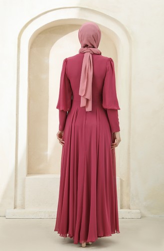 Hell-Zwetschge Hijab-Abendkleider 5381-08