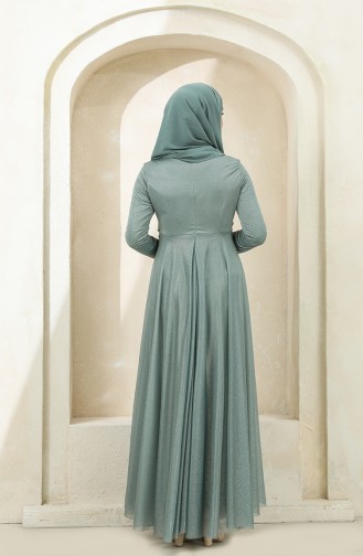 Wassergrün Hijab-Abendkleider 5397-05