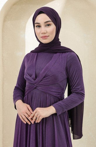 Lila Hijab-Abendkleider 5397-06