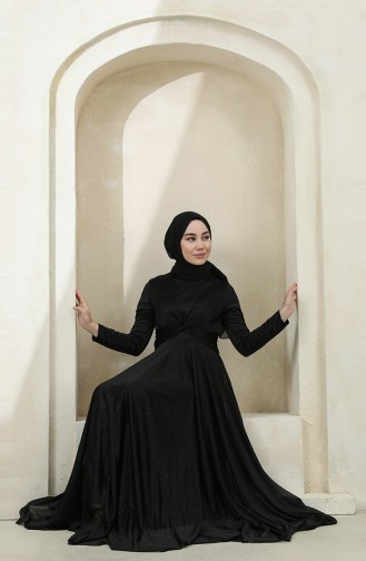 Habillé Hijab Noir 5397-12