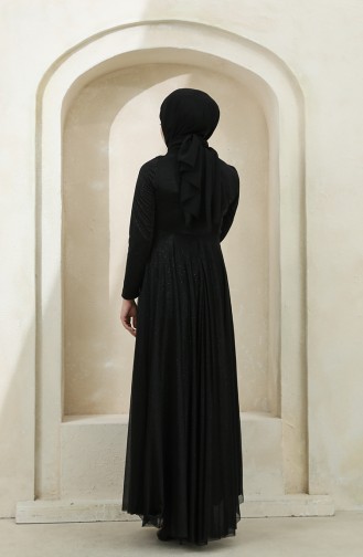 Black Hijab Evening Dress 5397-12