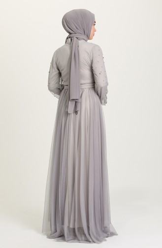 Habillé Hijab Gris 5514-12