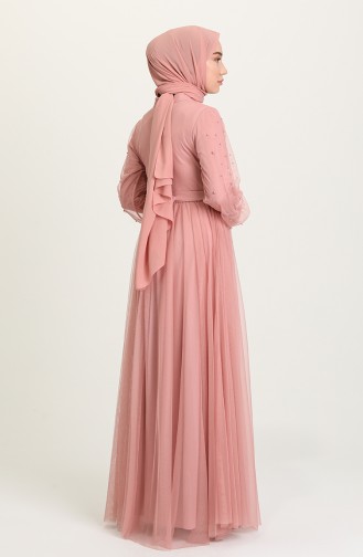 Puder Hijab-Abendkleider 5514-15