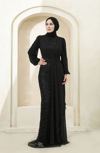 Black İslamitische Avondjurk 5516-06