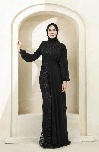 Habillé Hijab Noir 5516-06