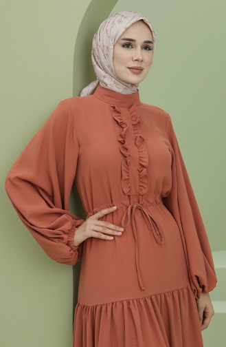Robe Hijab Rose Pâle 7001-02
