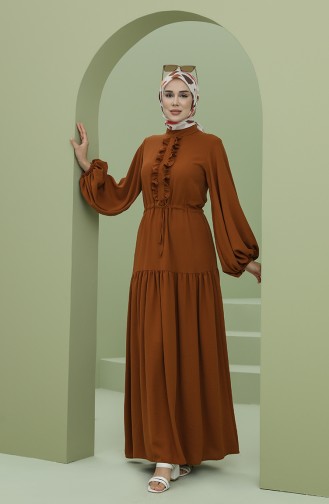 Tabak Hijab Kleider 7001-04