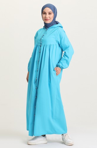 Türkis Hijab Kleider 21Y8397-06