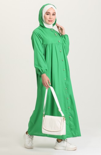 Green Hijab Dress 21Y8397-07