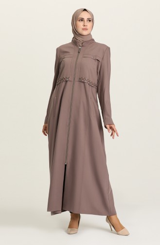 Dark Mink Abaya 0432-02