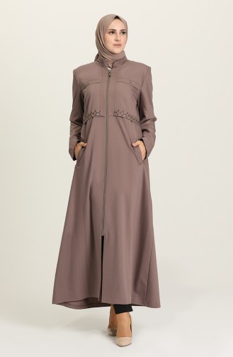 Dark Mink Abaya 0432-02