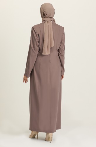 Dark Mink Abaya 0432-02