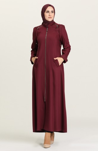 Claret Red Abaya 1426-01