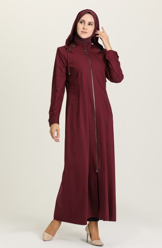 Claret red Abaya 1426-01