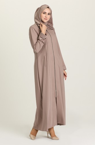 Hell-Nerz farbe Abayas 1426-02
