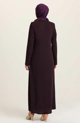 Purple Abaya 7030-07