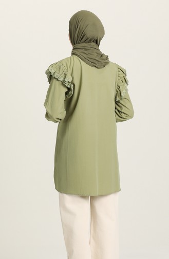 Khaki Overhemdblouse 2012-03