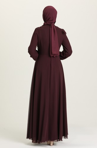 Zwetschge Hijab-Abendkleider 52791-01