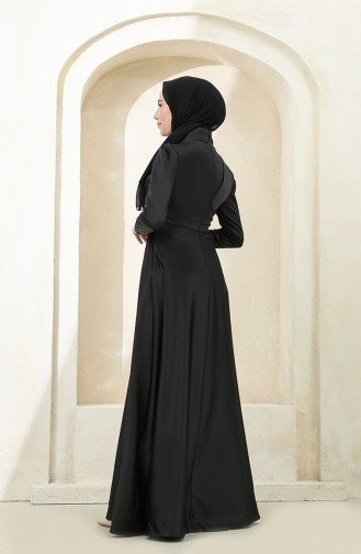 Habillé Hijab Noir 4832-05