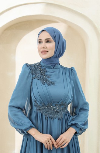 Habillé Hijab Indigo 4869-03