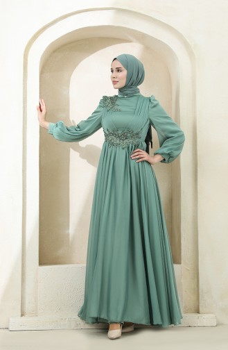 Habillé Hijab Vert 4869-06