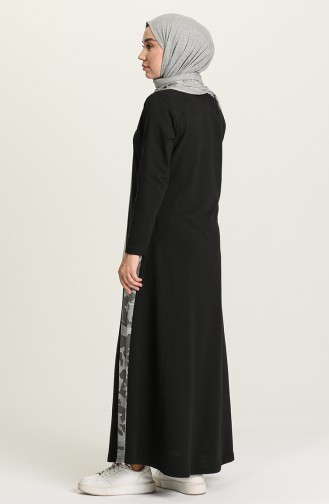 Khaki Hijab Kleider 1662-01