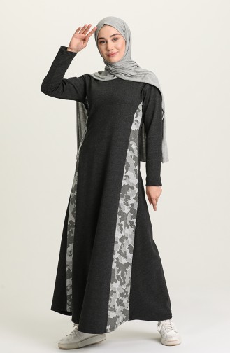 فستان أسود فاتح 1662-02