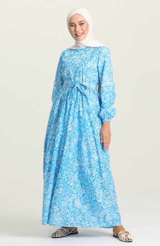 Robe Hijab Bleu 4350-02