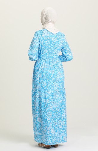 Robe Hijab Bleu 4350-02