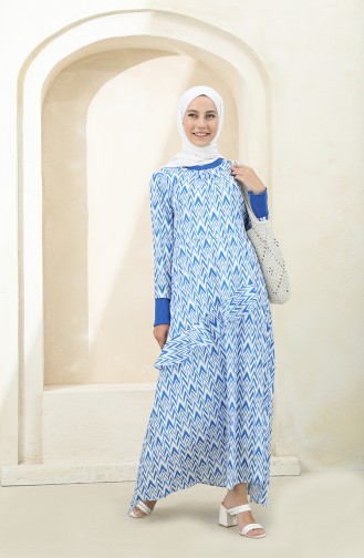 Robe Hijab Bleu 2MY1030120053-0