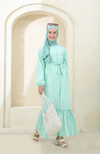 Minzengrün Hijab Kleider 2MY1030120054-01