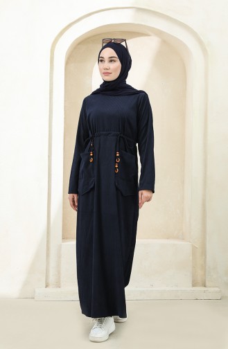Robe Hijab Bleu Marine 22K1608-01