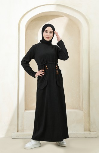 Robe Hijab Noir 22K1608-02