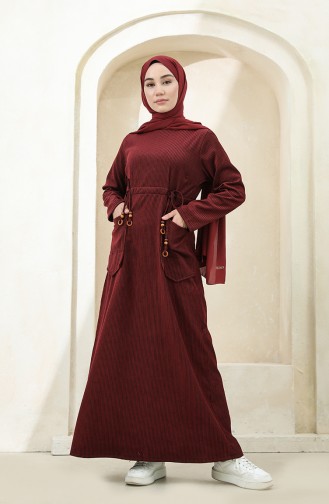 Robe Hijab Bordeaux 22K1608-03