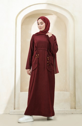 Robe Hijab Bordeaux 22K1608-03