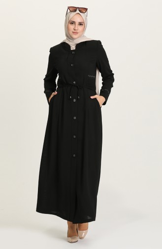 Black Abaya 0453-02