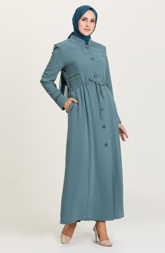 Mint green Abaya 0453-03