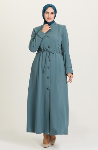 Mint green Abaya 0453-03