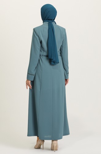 Mint green Abaya 0453-03