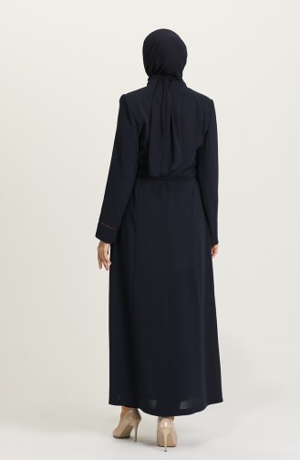 Navy Blue Abaya 0453-07