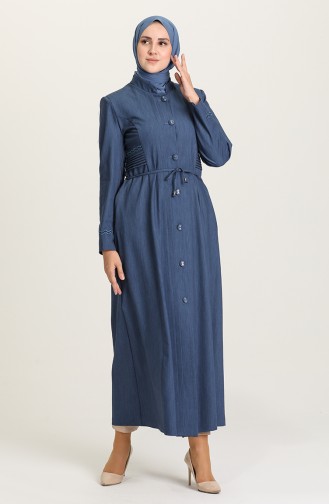 Abayas Bleu Foncé 1453-01