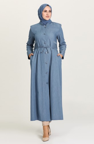 Light Blue Abaya 1453-02