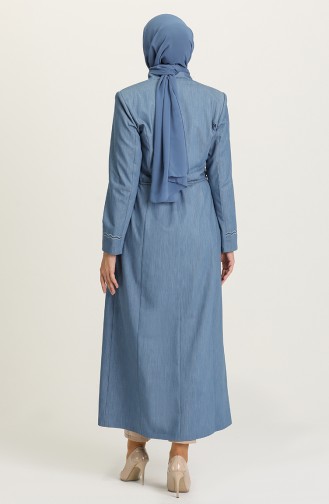 Hellblau Abayas 1453-02