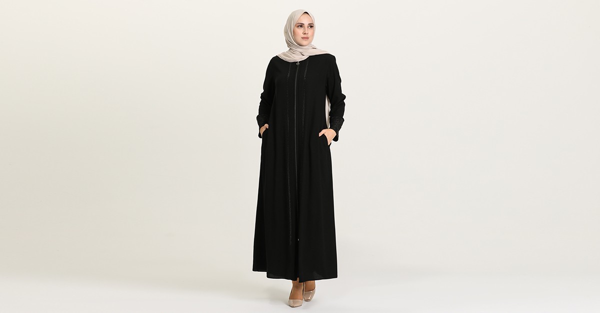 Black Abaya 5005-01 | Sefamerve