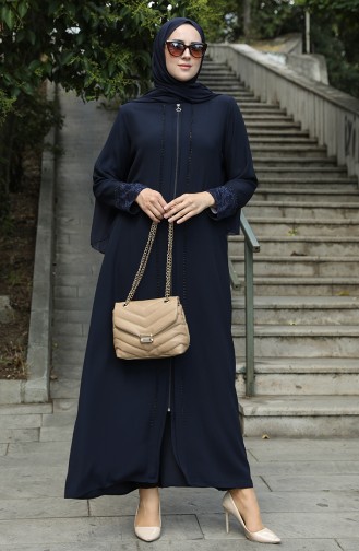 Navy Blue Abaya 5005-03