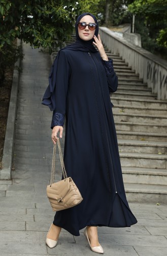 Navy Blue Abaya 5005-03