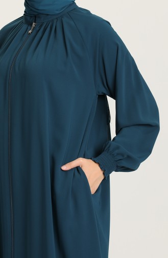 Oil Blue Abaya 0122A-12