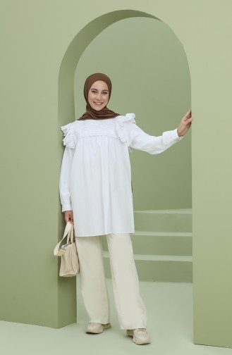 White Overhemdblouse 2012-02