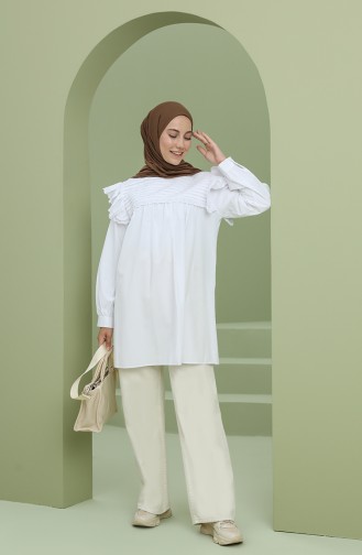 White Overhemdblouse 2012-02