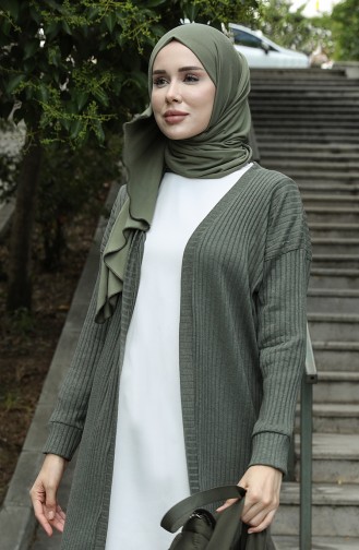 Khaki Strickjacke 2008-02